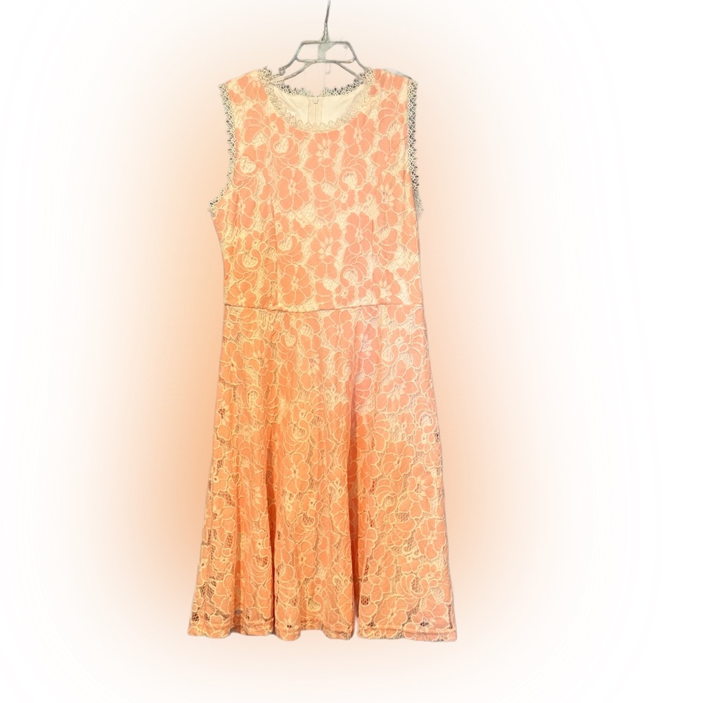 Bonnie Jean Coral Lace Dress